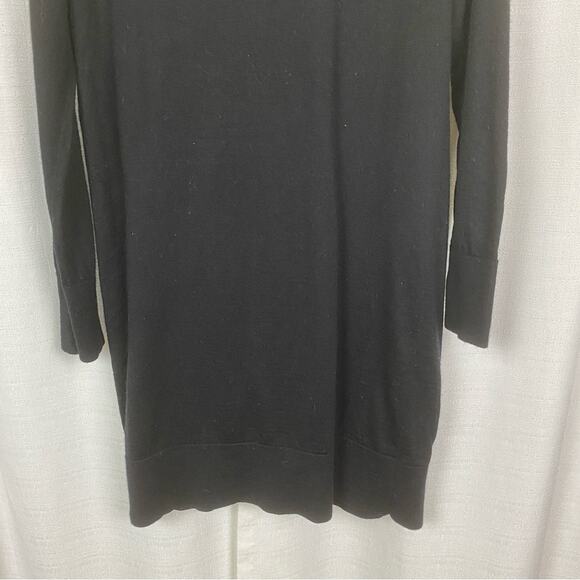 COS Black Wool Button Front Sweater Tunic Dress Sz.S - Picture 14 of 16